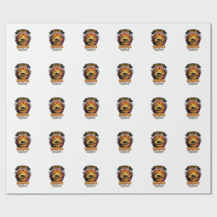 You Re Creepin Meowt Halloween Black Cat Full Moon Wrapping Paper