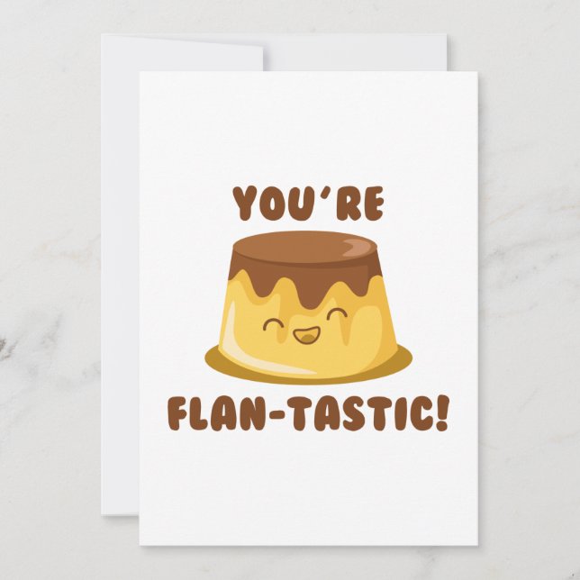 You’re Flan-Tastic Thank You Card (Front)
