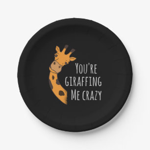 You’re giraffing me crazy paper plates