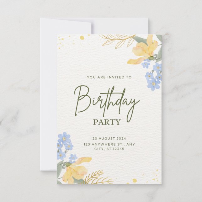 "You’re Invited to a Birthday Party!" (Front)