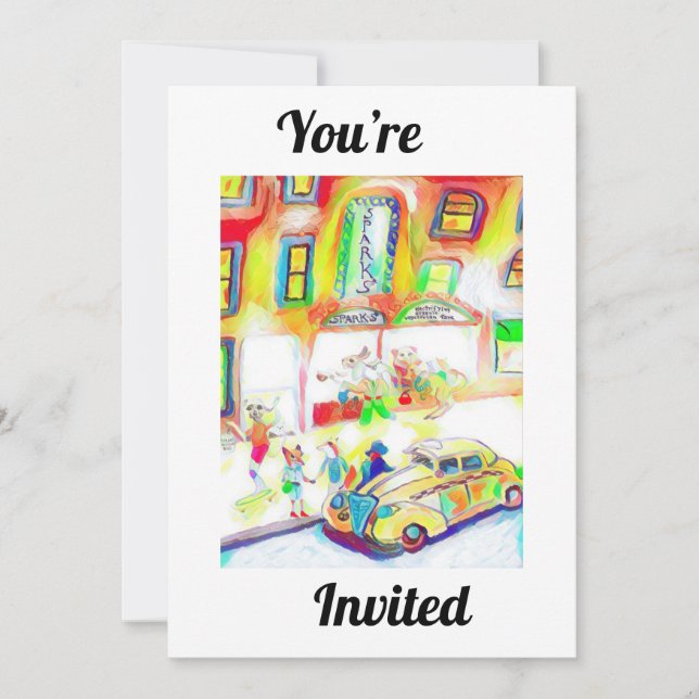 You’re Invited To A Night On The Town Invitation (Front)