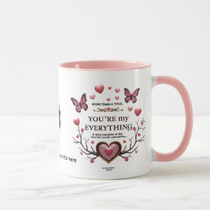  You’re My Everything – Butterfly Heart Love Mug 
