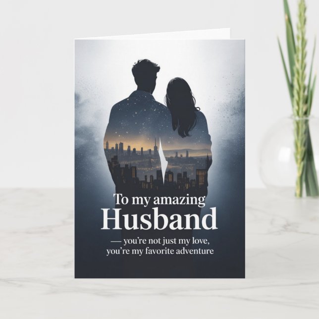 You’re My Favorite Adventure – Elegant Birthday De Card (Front)