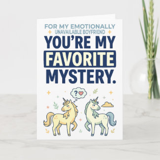 You’re My Favorite Mystery Unicorn Quote Card