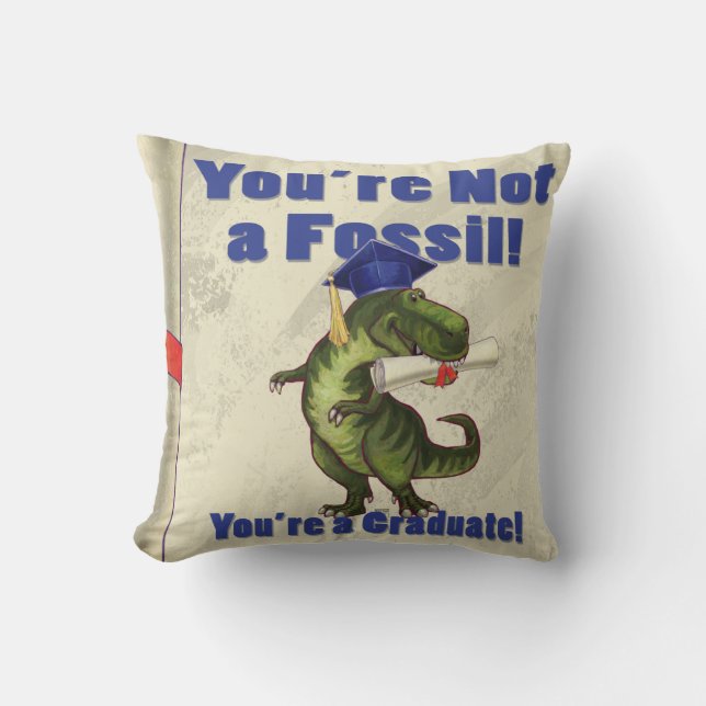 You’re Not a Fossil Throw Pillow (Front)