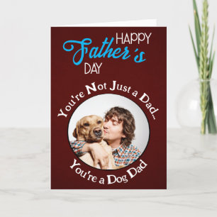You’re not just a dad…you’re a dog dad personalize letterpress thank you card