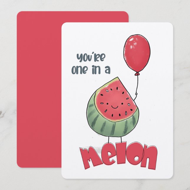 You’re One in a Melon – A Juicy Slice of Cuteness  Invitation (Front/Back)