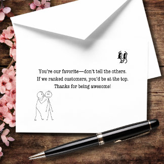 You’re Our Favorite Don’t Tell the Others Thank You Card
