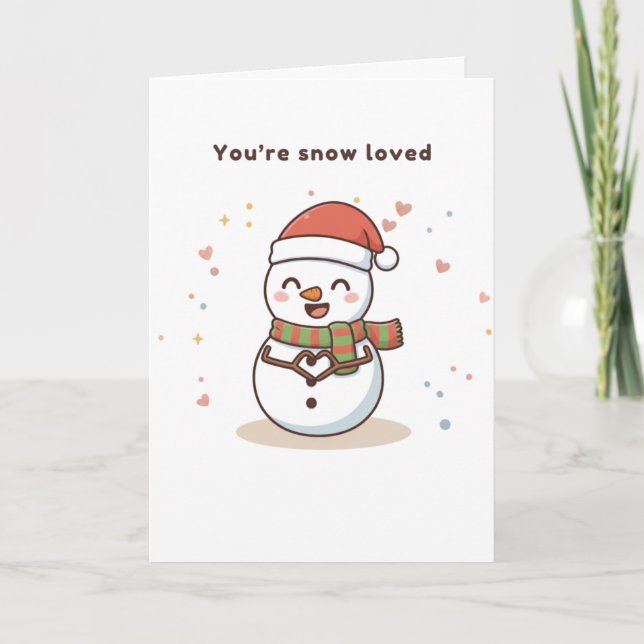 You’re Snow Loved Cute Puchi Dōshi Card (Front)