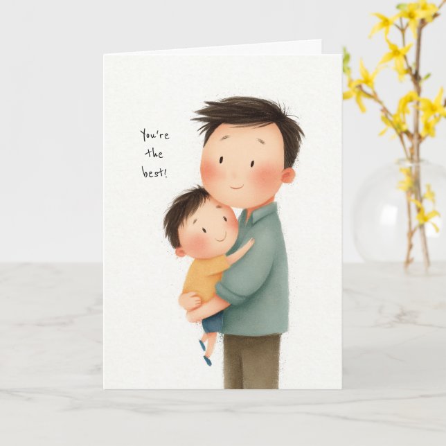You’re the Best Father’s Day Card (Yellow Flower)