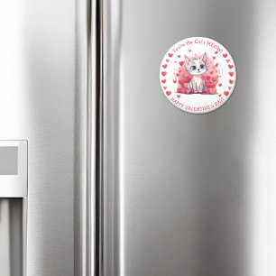 You’re the Cat’s Meow Small Kid’s Class Valentine Magnet