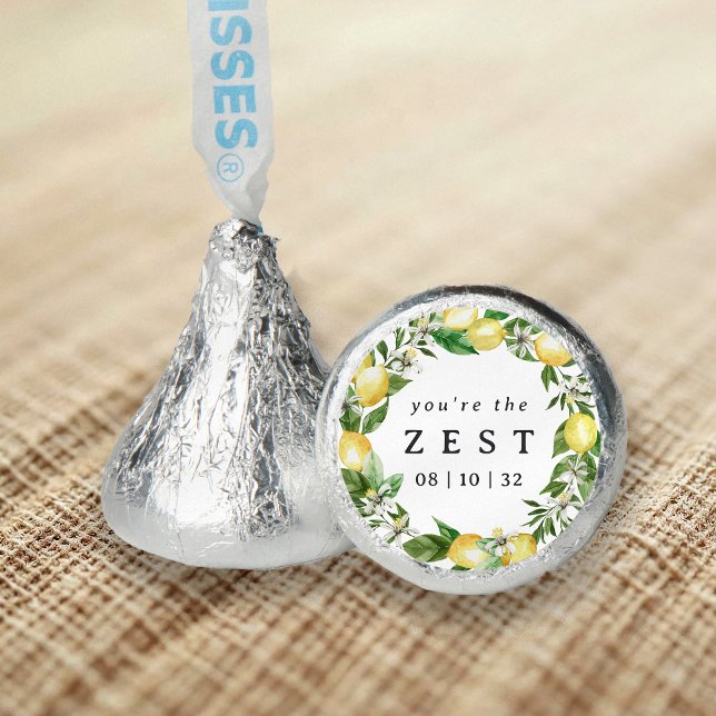 You’re the Zest Lemon Bridal Shower Hershey®'s Kisses® (Creator Uploaded)