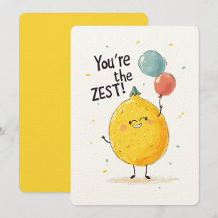 You’re the ZEST!   Squeeze Out the Fun and Flavor  Invitation
