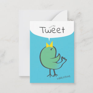You’re Tweet Valentine Card for Kids   Red Bird