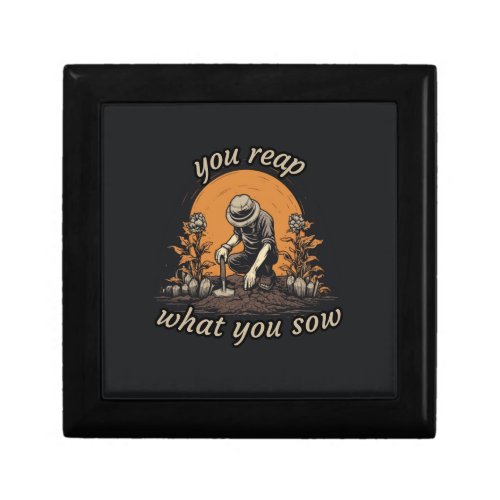 You reap what You sow plant lover botanical Gift Box