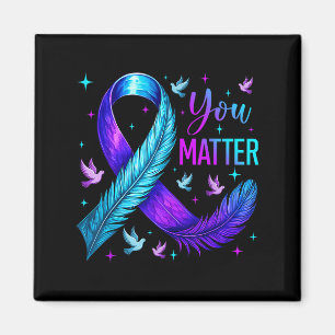 You Ribbon Bird Suicide Prevention Awareness Magnet