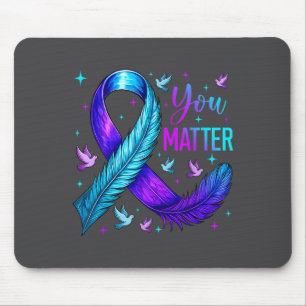 You Ribbon Bird Suicide Prevention Awareness  Mouse Pad