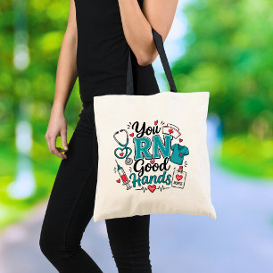 You RN Good Hands Nurse Tote Bag