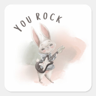 You Rock Bunny Sticker