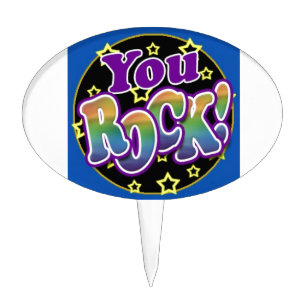You Rock! Cake Topper