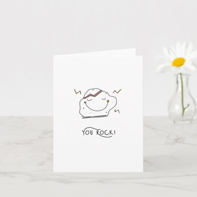 You rock! card (Small Plant)