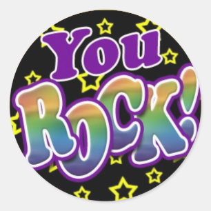 You Rock! Classic Round Sticker