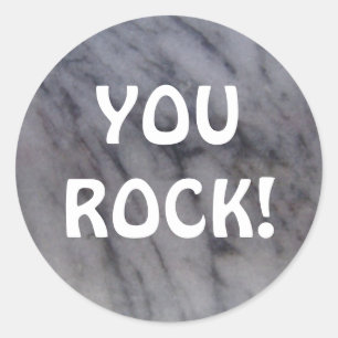 YOU ROCK! CLASSIC ROUND STICKER