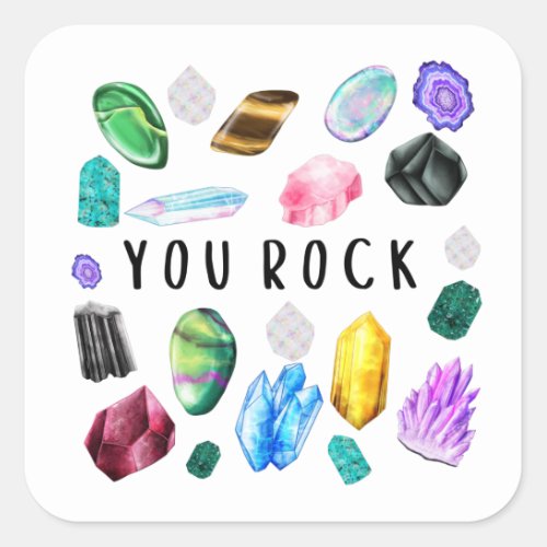 You Rock Crystal Stickers 