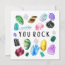 You Rock Crystal Thank You Cards