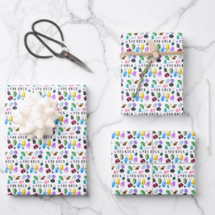 You Rock Crystal Wrapping Paper Sheets