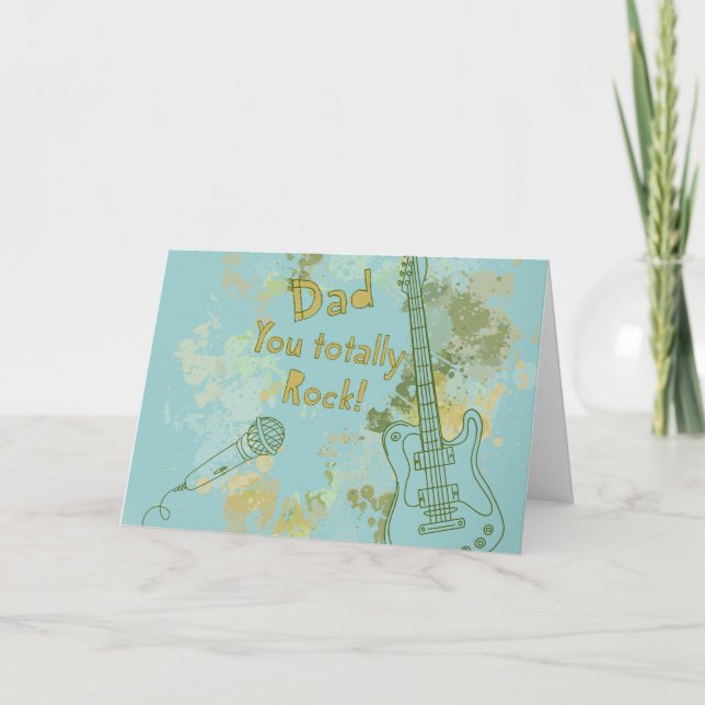 You Rock, Dad Card (Front)