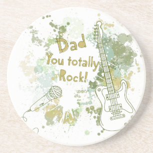 You Rock, Dad Drink Coaster