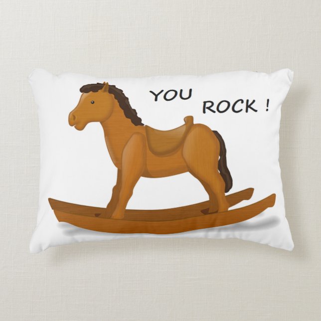 YOU ROCK DECORATIVE PILLOW (Front)