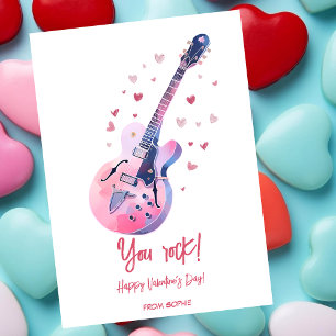 You rock funny Valentine's Day Holiday Card