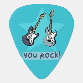 'You rock!' guitar pick