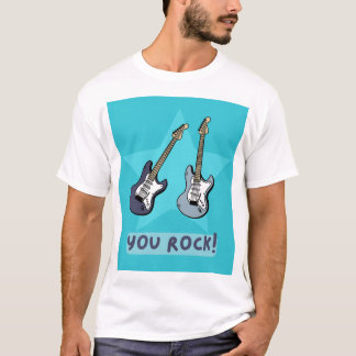 'You rock!' guitars tshirt