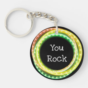 You Rock Hula Hoop Lights Keychain