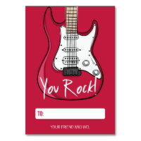 You Rock Kids Classroom Valentine Card