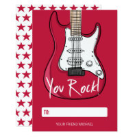 You Rock Kids Classroom Valentine Card