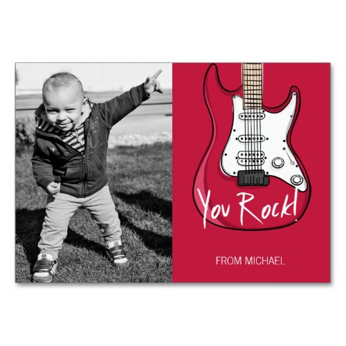 You Rock Kids Classroom Valentine Photo Card