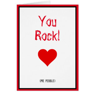 You Rock. Me a Pebble. For Geologists. Cards