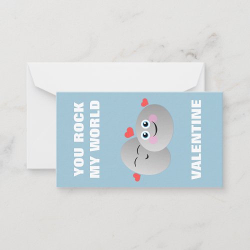 You Rock Mini Valentine Note Card