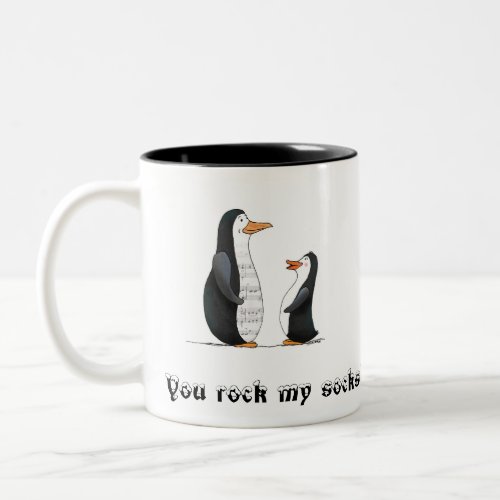 You Rock My Socks Two_Tone Coffee Mug