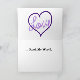You Rock My World Holiday Card