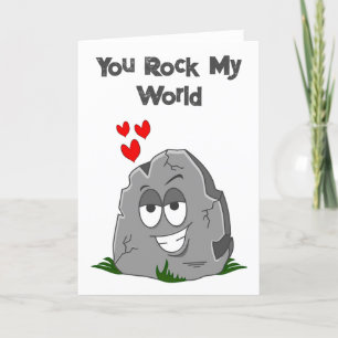 You Rock My World Valentine Holiday Card