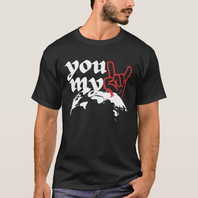 You Rock My World Valentines Day For Men Women Cou T-Shirt (Front)