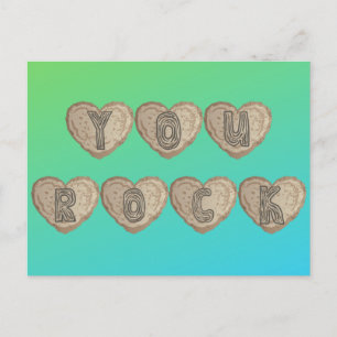 You Rock Platonic Valentine Postcard