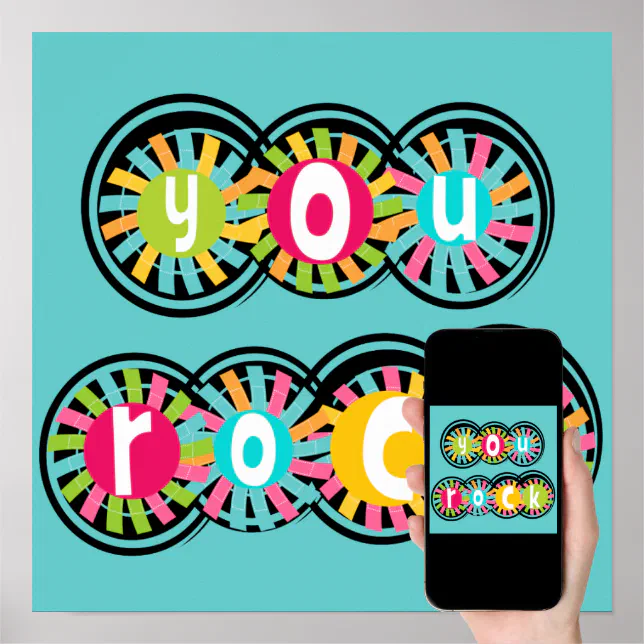 You Rock Poster | Zazzle