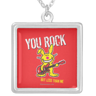 You Rock Silver Plated Necklace