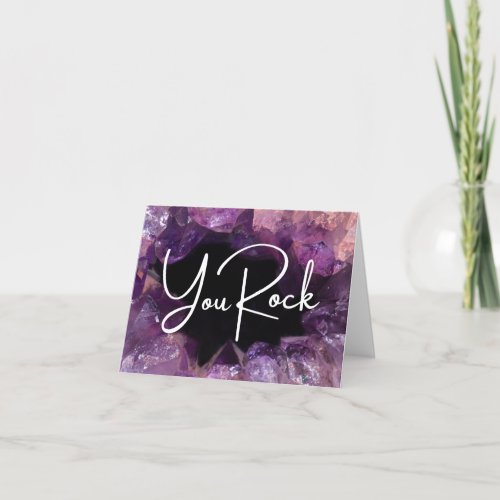 You Rock Small Business Thank You Card